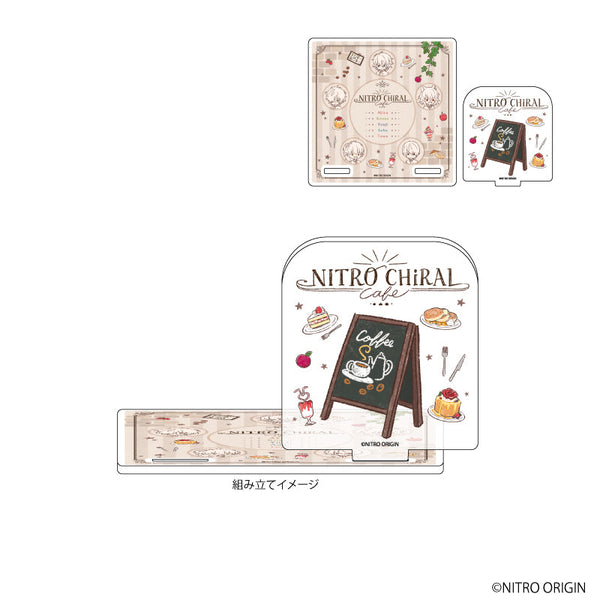 『ニトロキラル』アクリルコースタースタンド01/集合デザイン(グラフアートイラスト)