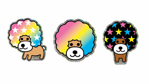 "Afro Dog" Mobile Stickers