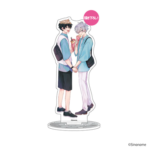 『思春期には目の毒です』キャラアクリルフィギュア 01/美谷千秋&柴田健太郎(描き下ろしイラスト)