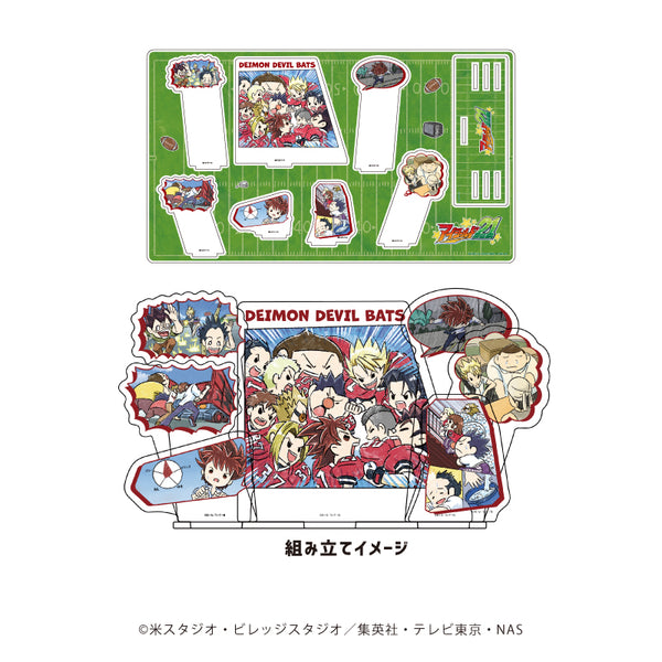 『アイシールド21』プレミアム アクリルジオラマプレート 01/泥門デビルバッツ 場面写ver.(グラフアートイラスト)