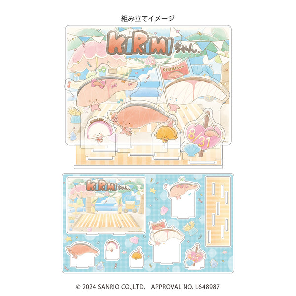 『KIRIMIちゃん.』プレミアム アクリルジオラマプレート01/集合デザイン(グラフアートイラスト)