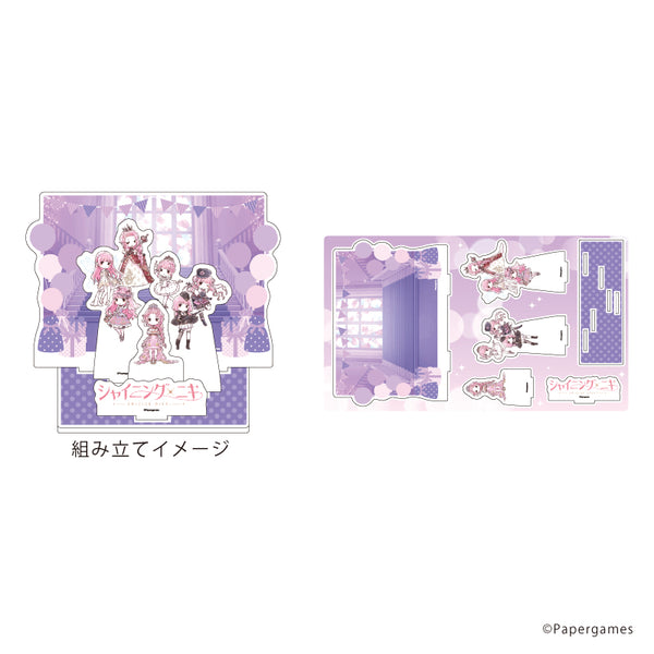 「シャイニングニキ」プレミアム アクリルジオラマプレート01/集合デザイン(グラフアートイラスト)
