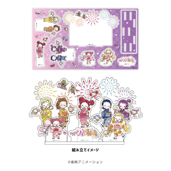 『おジャ魔女どれみドッカ~ン!』プレミアム アクリルジオラマプレート 11/集合デザイン 夏祭りver.(グラフアートイラスト)