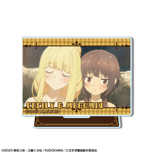 『この素晴らしい世界に爆焔を!』ミニアクリルスタンド デザイン15(セシリー&めぐみん)【202405再販】