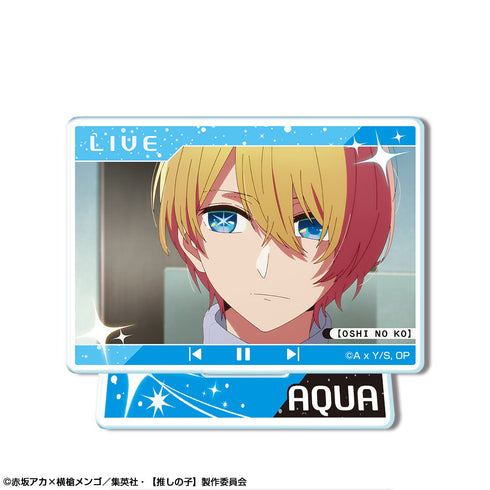 《【推子】》迷你壓克力立牌 設計07(水藍色)【202405再版】