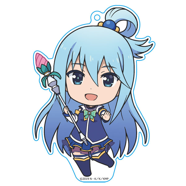 『 映画 この素晴らしい世界に祝福を!紅伝説』ぷにこれ!キーホルダー(スタンド付) アクア【202405再販】