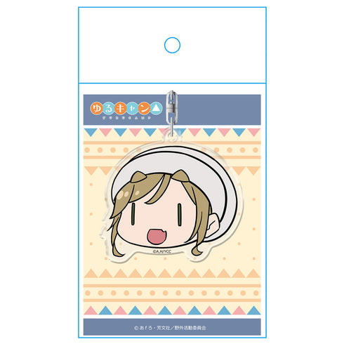 『ゆるキャン△』顔スタンプキーホルダー 犬山あおい 私服Ver.【202403再販】