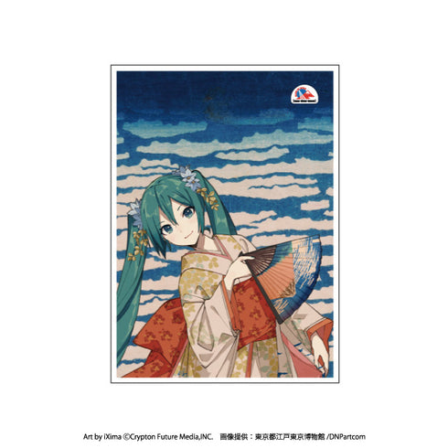 『葛飾北斎×初音ミク』B2布ポスター 冨嶽三十六景 凱風快晴 【日本限定】