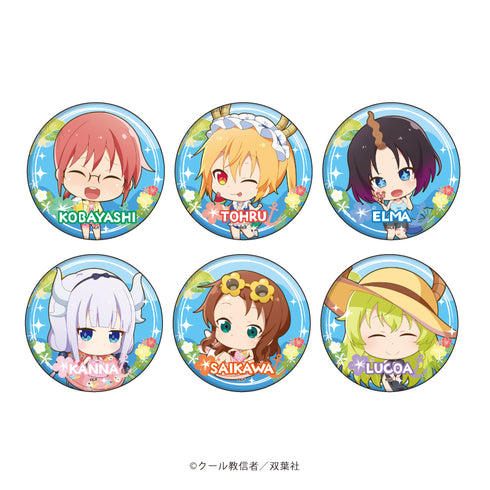 『小林さんちのメイドラゴン』缶バッジ 04/ブラインド(全6種)(ミニキャライラスト)