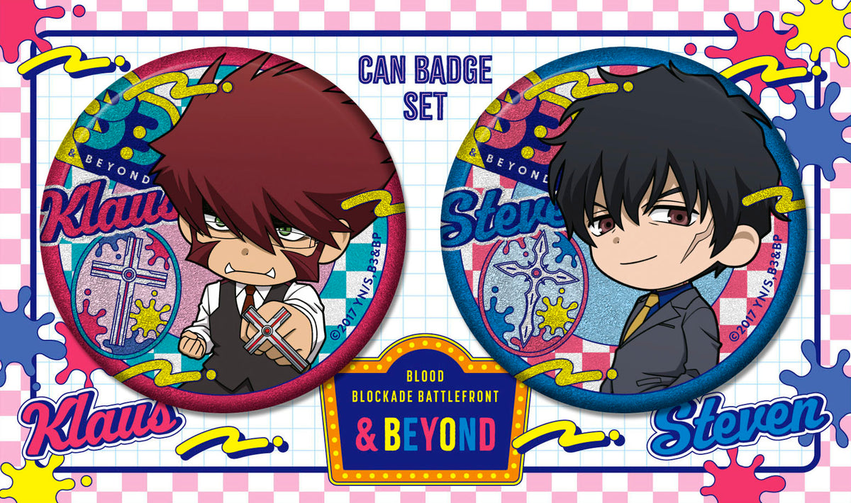 血界戦線 & BEYOND』缶バッジセット／クラウス＆スティーブン – Anime