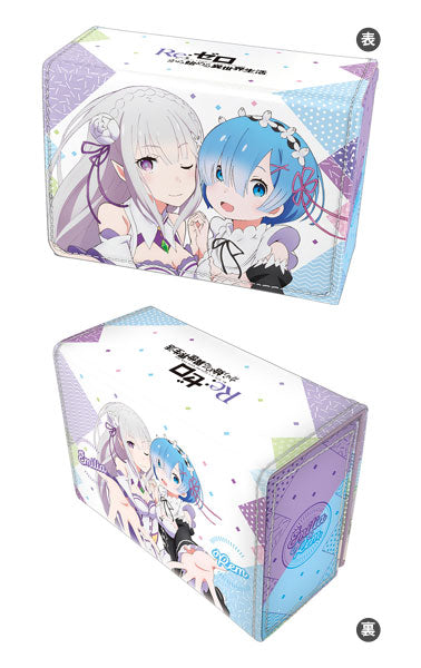 "Re:Zero - Starting Life in Another World" Faux Leather Deck Case W "Emilia & Rem" Revival