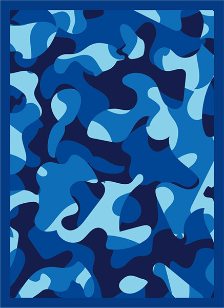 ブロッコリーハイブリッドスリーブ「カモフラージュブルー」 パック