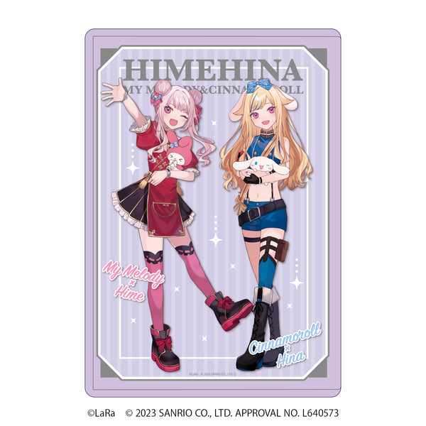 『ヒメヒナ×マイメロディ&シナモロール』キャラクリアケース 01/パープル(コラボイラスト)