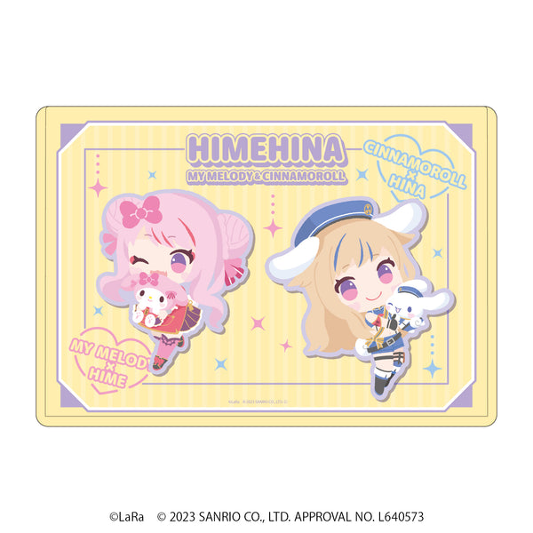 『ヒメヒナ×マイメロディ&シナモロール』キャラクリアケース 02/イエロー(ミニキャライラスト)