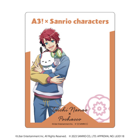 『A3!×Sanrio Characters』アクリルカード 03/七尾太一×ポチャッコ(描き下ろし)