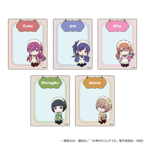 『女神のカフェテラス』アクリルカード 02/レトロ喫茶ver. BOX(全5種)(ミニキャライラスト)