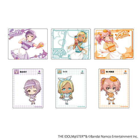 『アイドルマスター シンデレラガールズ』アクリルカード02/クレープ屋ver. トレーディング(全6種)(描き下ろし&ミニキャライラスト)