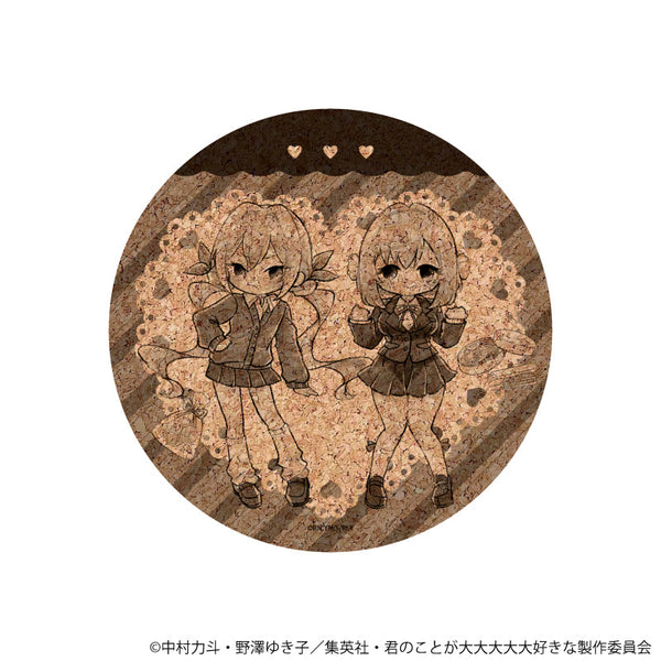 『君のことが大大大大大好きな100人の彼女』コルクコースター08/花園 羽香里&院田 唐音(グラフアートイラスト)