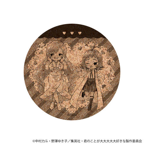 『君のことが大大大大大好きな100人の彼女』コルクコースター10/薬膳 楠莉&花園 羽々里(グラフアートイラスト)