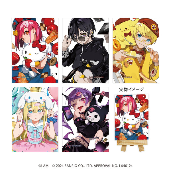 『LAM×サンリオキャラクターズ』キャンバスボードミニ01/ブラインド(全5種)(等身イラスト)