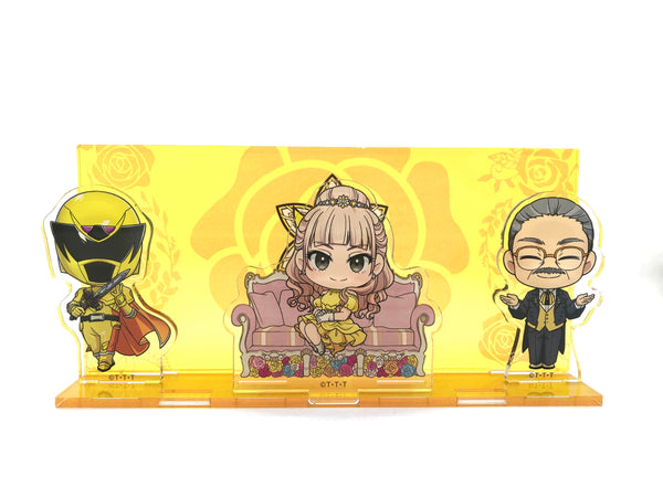 『王様戦隊キングオージャー』5王国アクリルジオラマ/ヒメノ、セバスチャン、カマキリオージャー