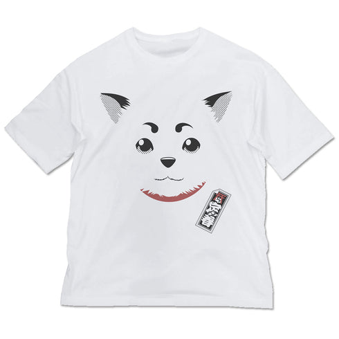 『銀魂』 定春フェイス ビッグシルエットTシャツ WHITE【202405再販】