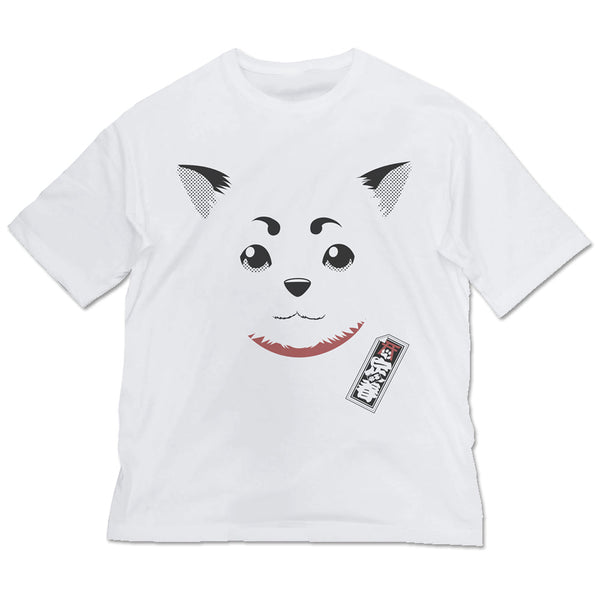 『銀魂』 定春フェイス ビッグシルエットTシャツ WHITE【202405再販】