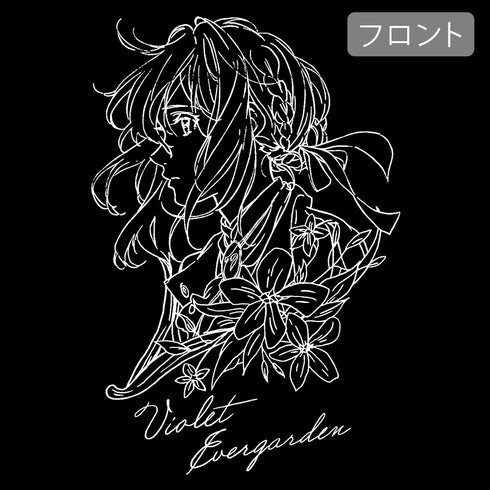 『ヴァイオレット・エヴァーガーデン』ヴァイオレット イラストアート ロングスリーブTシャツ