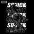 『ソニック・ザ・ヘッジホッグ』SONIC&SHADOW 袖ロングスリーブTシャツ BLACK