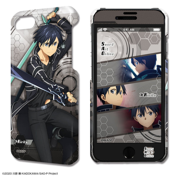 『劇場版 ソードアート・オンライン -プログレッシブ- 星なき夜のアリア』デザジャケット iPhone SE(第2世代)/8/7/6/6sケース&保護シート デザイン01(キリト)【202406再販】