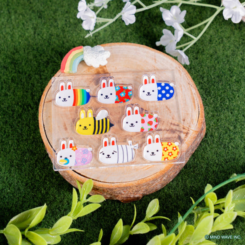 "Usako Friends" Acrylic Flakes 01. Group Shot