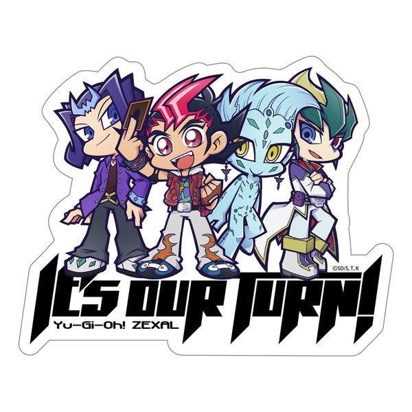 『遊☆戯☆王ZEXAL』遊馬&アストラル&凌牙&カイトの「俺たちのターン!」デフォルメ ステッカー