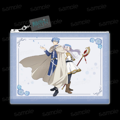 『葬送のフリーレン』合皮フラットポーチ【蒼月草】