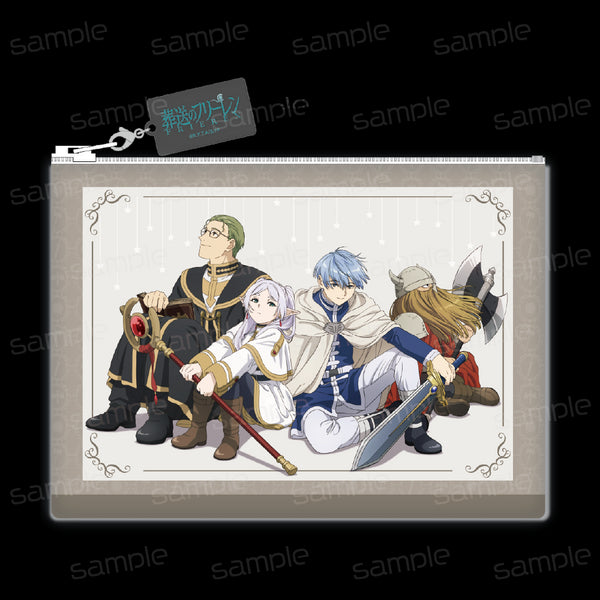 『葬送のフリーレン』合皮フラットポーチ【勇者一行(休憩)】