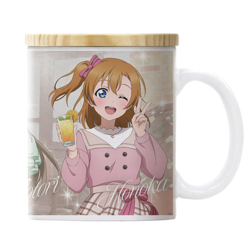 『ラブライブ!』描き下ろし ことり&穂乃果&海未 フタ付き フルカラーマグカップ