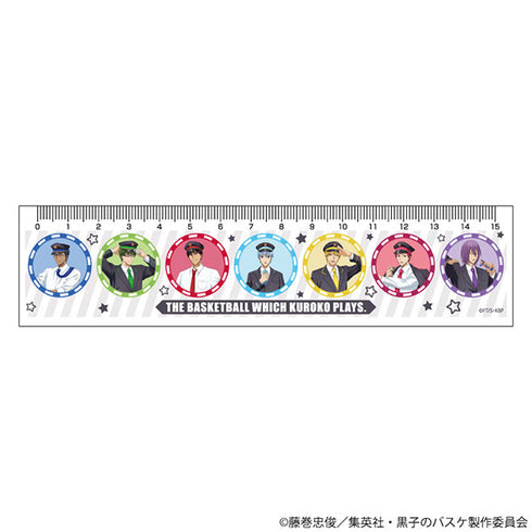『黒子のバスケ』定規15cm 01/駅員風ver. 集合デザイン(描き下ろしイラスト)