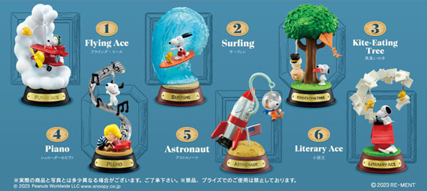 スヌーピー』ピーナッツ Snoopy SWING ORNAMENT 6個入りBOX - Anime