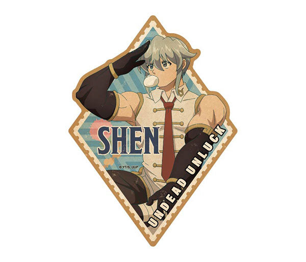 『アンデッドアンラック』トラベルステッカー 3.シェン