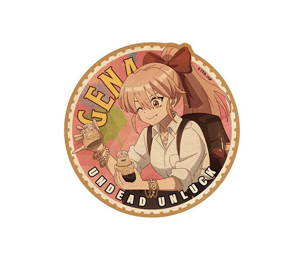 『アンデッドアンラック』トラベルステッカー 4.ジーナ