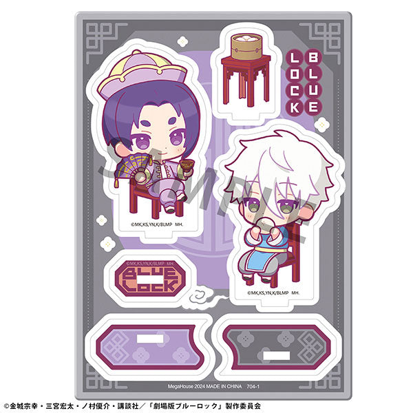 『劇場版ブルーロック -EPISODE 凪-』アクリルスタンドバディコレ パンダ&飲茶ver. D:凪誠士郎&御影玲王(飲茶)
