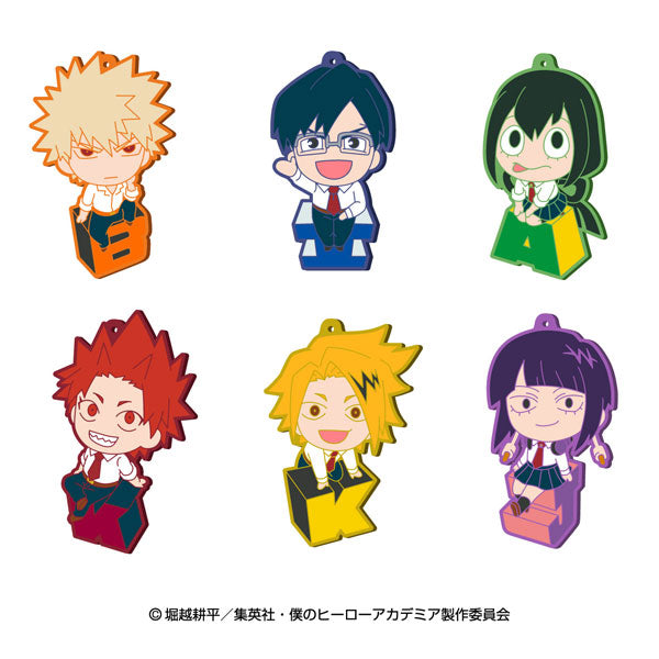 『僕のヒーローアカデミア』ラバーマスコットコレクション BLOCK VISUAL Bbox 6個入りBOX