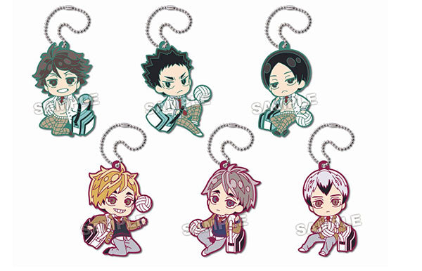 『ハイキュー!!』でふぉラバ!ぷらす ハイキュー!! 青葉城西高校・稲荷崎高校キーホルダー 6個入りBOX