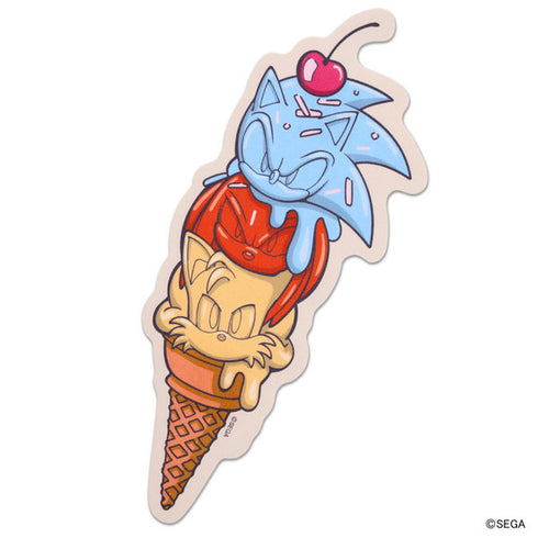 『ソニック・ザ・ヘッジホッグ』トラベルステッカー (3)ICE CREAM