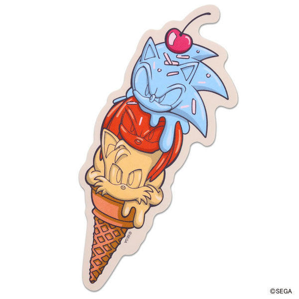 『ソニック・ザ・ヘッジホッグ』トラベルステッカー (3)ICE CREAM