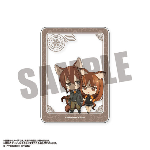 『アークナイツ』ユカタン&スキウース ミニキャラ クリアカード