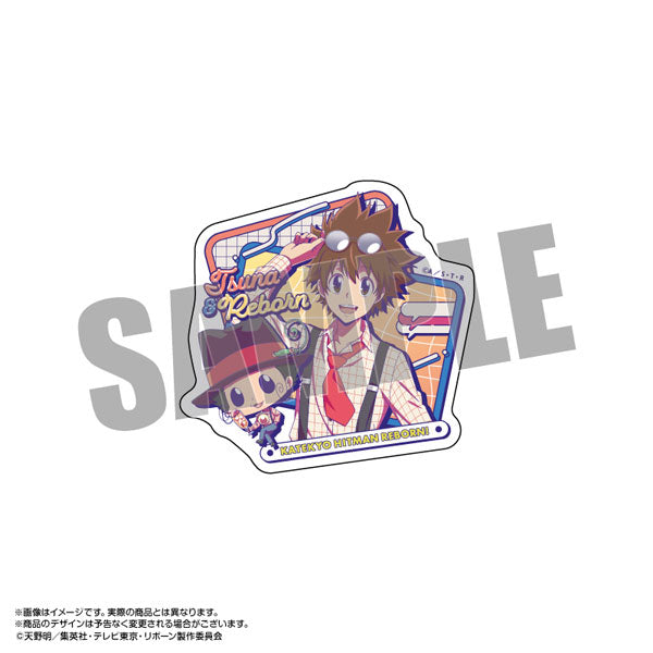 『家庭教師ヒットマンREBORN!』ダイカットステッカー レトロファッション 沢田綱吉&リボーン