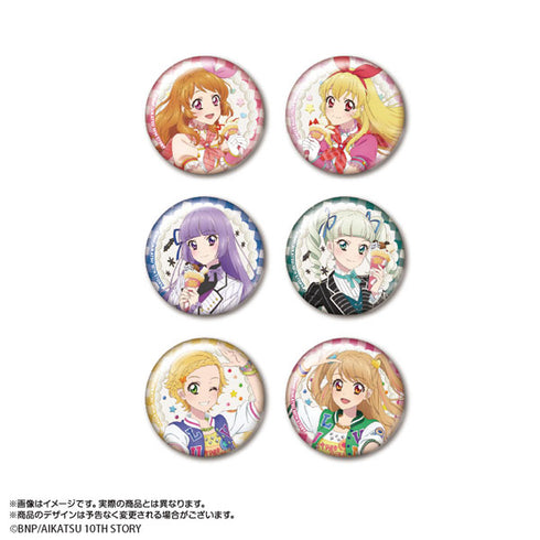 『アイカツ!』あかりGeneration×マリオンクレープ 描き下ろしトレーディング缶バッジ 6個入りBOX