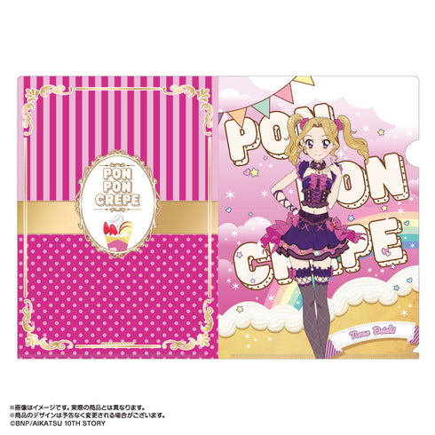 『アイカツ!』あかりGeneration×マリオンクレープ A4クリアファイルセット 大地のの&白樺リサ