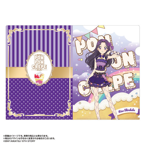 『アイカツ!』あかりGeneration×マリオンクレープ A4クリアファイルセット 大地のの&白樺リサ