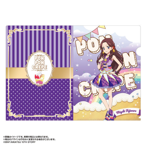 『アイカツ!』あかりGeneration×マリオンクレープ A4クリアファイルセット 藤原みやび&栗栖ここね
